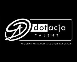 Logo programu DOTacja Talent w negatywie